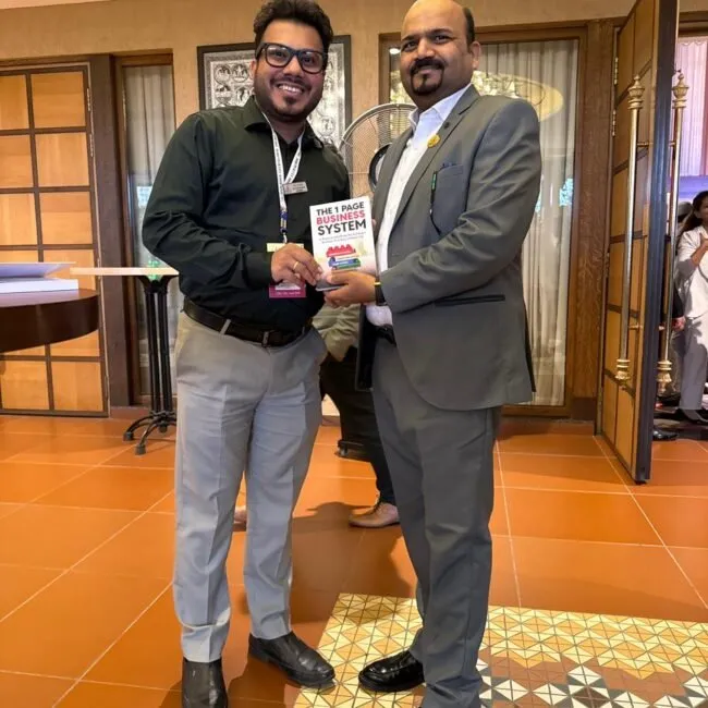 Vinay Pagare with founders at the book launch