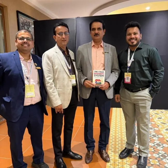 Vinay Pagare with founders at the book launch