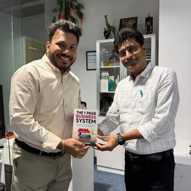 Vinay Pagare with founders at the book launch